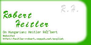 robert heitler business card